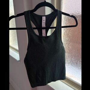 Lululemon Cropped Racerback Tank Top